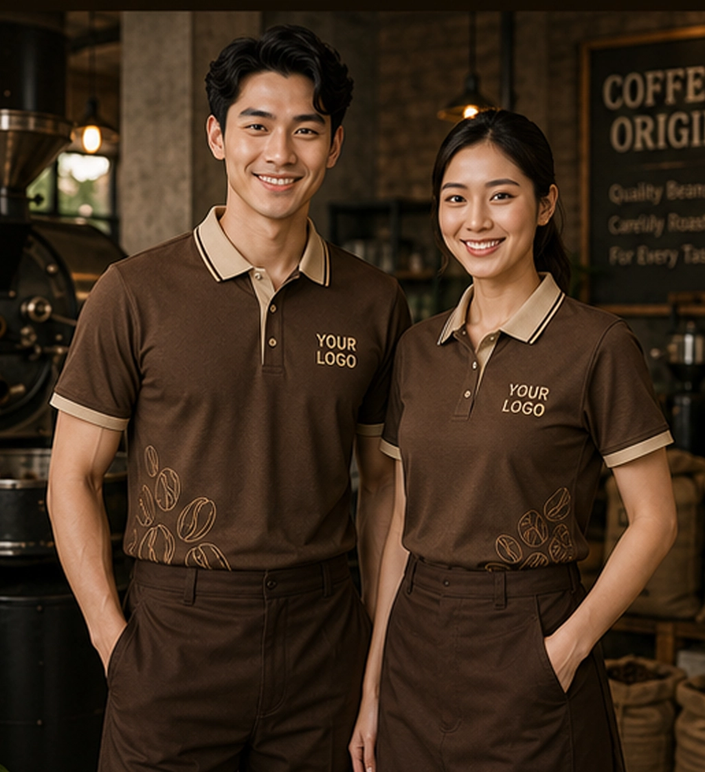 Áo đồng phục quán cafe 4