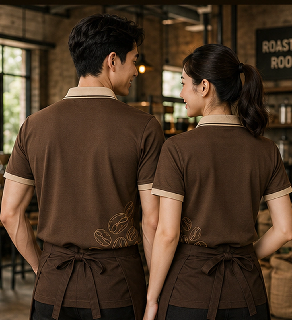Áo đồng phục quán cafe 4