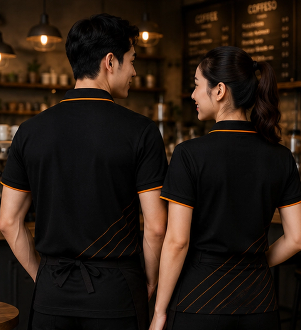 Áo đồng phục quán cafe 6