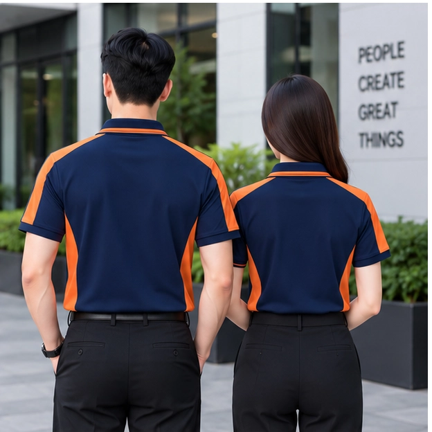 Áo đồng phục sơ mi xanh navy GT011