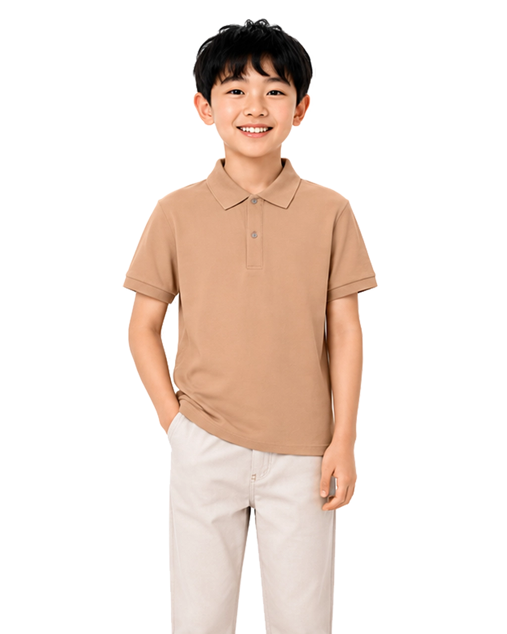 Áo polo trẻ em - Cà phê 3